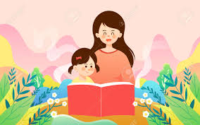 Mama czyta bajkę córce
