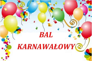 Plakat - Zaproszenie na Bal Karnawałowy