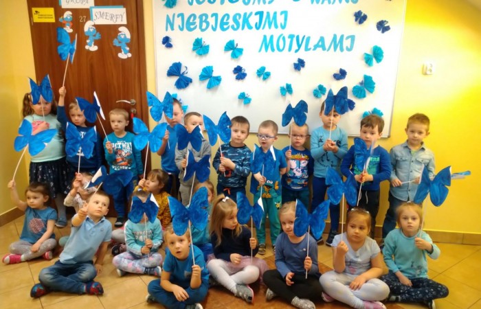 Jesteśmy z Wami Niebieskimi Motylami