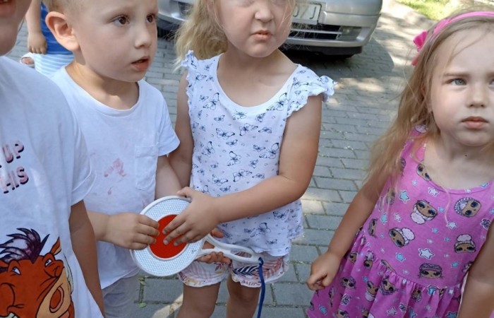Wizyta Policjantów w Przedszkolu w Trzcianie